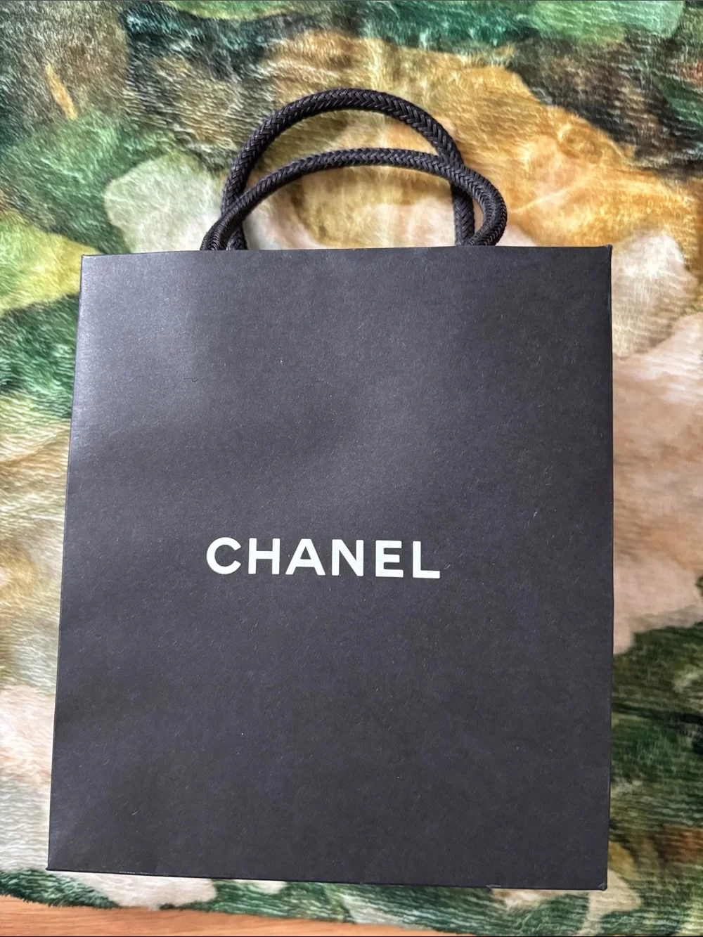 Chanel black small shopping gift bag 6